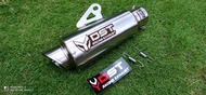 knalpot motor original DST Racing full stenlis knalpot racing intel 50mm