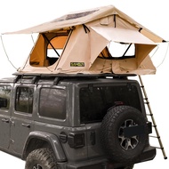 SAMOUT Roof Top Tent 2-3 Person Overland Soft-Shell Tent with Ladder, Come with Waterproof Anti-UV P