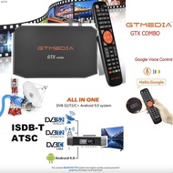 เครื่องเล่นสตรีมมิ่งมีเดีย Gtmedia Gtx Combo ATSC ISDB-T กล่องทีวี H.265 8K พร้อม DVB-S2/T2/C 2G + 3