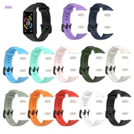 DOU Soft Fashion Silicone Sport Band Straps For -Huawei Honor Band 6 Smart Wristband Bracelet Replacement Watch Strap For Honor Band6