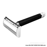 Dao Cạo Râu Nam Bằng Thép Đen Kiểu Lưới Lưỡi Dao Xoay Kiểu Bướm Chống Trầy Xước Thương Hiệu Trung Qu