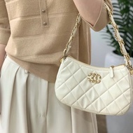 💎Chanel香奈兒｜白色金扣19bag腋下hobo｜大號｜99新23k芯片款