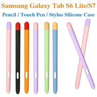 กล่องดินสอแท็บเล็ต,เคสซิลิโคนสไตลัสสำหรับ Samsung Galaxy Tab S7/S6 Lite/S7 FE เคสกันตก