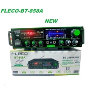 New Fleco BT 858A Ac and DC Amplifier - Bluetooth Amplifier - 2 fm karaoke slots