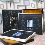 WIDE MAGNETIC PHOTO ALBUM LANDSCAPE L501 BLACK SHEET PHOTO ALBUM 3R 4R 5R 8R 10R New Cover 10 SHEET/