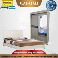 (Siap Pasang) Almari Baju 4'x6'/Sliding Door/Divan Queen