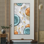 Chinese Style Feng Shui Nine Fish Feng Shui New Year Decoration Oil Painting Custom Decorative Paint