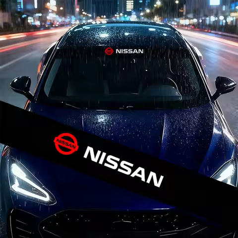 Nissan front windshield sunshade sticker-Waterproof viny For Nissan Qashqai X J11 Trail Tiida Teana 