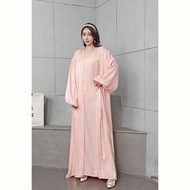 2Pcs Outer Shimmer Dress / Dress Lebaran /Shimmer Kardigan /outer Shimmer
