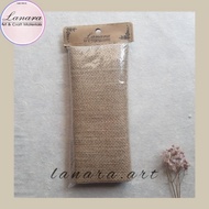 Hessian JuteLanara natural Size 50x50 Cm Rustic Decorative Craft Fabric (BGN)