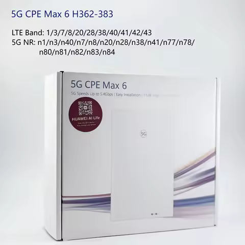 Unlocked HUAWEI 5G CPE Max6 H362-383 5G Modem WiFi 2.4Ghz Router 5.4 Gbps 11Dbi
