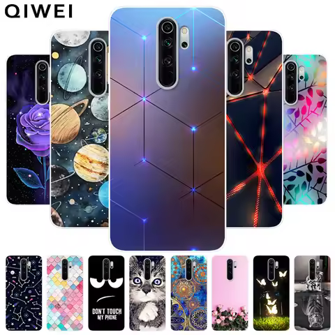 For Xiaomi Redmi Note 8 Pro Case Lovely Soft Silicone TPU Back Cover for Redmi Note8 8Pro Phone Case