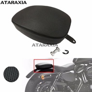 Motorcycle Rear Pillion Passenger Seat Leather Cushion Pad Black For Harley Sportster Forty Eight 72