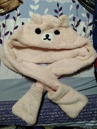 粉色拉拉熊圍巾