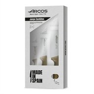Arcos Niza 廚房刀套裝3件(蔬菜+ 廚房+ 烹飪) - 金屬金色 818046