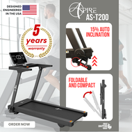 Aspire AS-T200 Treadmill w 5 Years Warranty (LED Console/ Bluetooth/ 2.5 CHP DC Motor/ 15% Inclinati