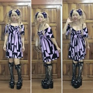 Purple And Black Dress GYARU​ Style​