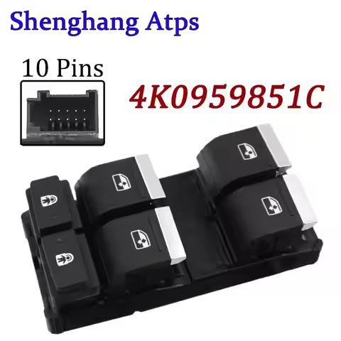 Chrome Master Power Window Control Switch 4K0959851 4KD959851B 4K0959851C 4K0 959 851 C For Audi A6 