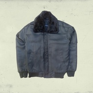 Bomber Flight Jacket by Hanroot Sherpa Collar Military B 15 Leather Jacket