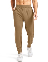 Men's Joggers Pants with Zipper Pockets Stretch Workout Athletic Sweatpants Gym Golf Joggers for Men