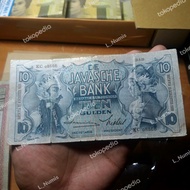 Uang Kertas 10Gulden Seri Wayang ttd.smith