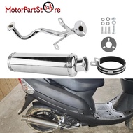 Motorcycle Exhaust Muffler Pipe for GY6 50cc 60cc 80cc QMB139 139QMB 4 Stroke Chinese Scooter Mop 4 