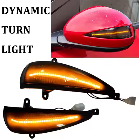 1Pair For Honda Civic 8th Hatchback MK8 Type-S Type-R FN FK 1 2 3 Dynamic Blinker Side Wing Mirrors 