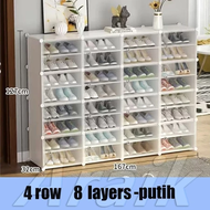Trove lemari tasTahan Debu Rak Sepatu Portable Transparan Shoe Cabinet Multi-lapisan Shoe Organiser