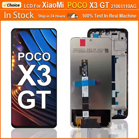 6,6 " Display 21061110AG Premium LCD For Xiaomi Poco X3 GT LCD Touch Screen Digitizer Assembly For P