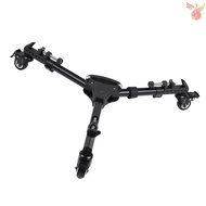 Tripod Dolly VX-600 Pro 3 Tripod Wheels Pulley Universal Folding Camera Tripod Dolly Base Stand w/ N
