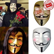 MC#Anonymous Hacker V For Vendetta Halloween Guy Fawkes Fancy Dress Party Face Mask