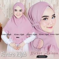maryam renda/Bergo maryam CROCHET dyamond Crepe/ kerudung instan tali/Hijab instan kekinian/ maryam