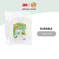 3M™ Scotch-Brite™ Single Spin Mop Bucket Set Refill Available 1 pc/pack For cleaning home floor easily &amp; handsfree