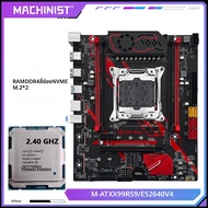 MACHINIST X99 RS9 ชุดเมนบอร์ดเสริมซีออน E5 2640 V4 และ E5 2640 V3 CPU LGA 2011-3 รองรับ DDR4 RAM สี่