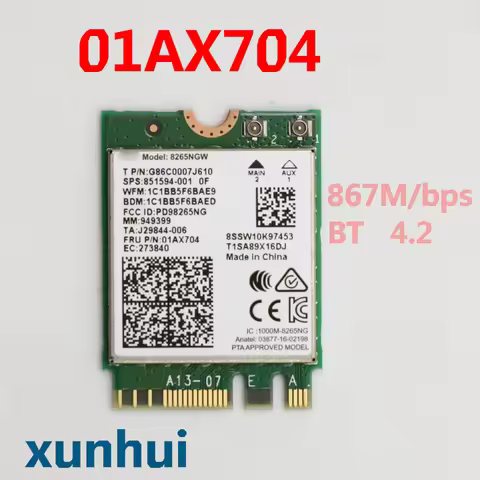 for Lenovo Thinkpad T570 T470 T470S T470p T480 T480s T580 WIFI Bluetooth 01AX704