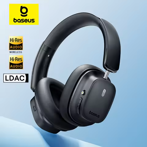 Baseus ANC Wireless Headphone Hi-Res LDAC Headset Bluetooth 5.4 BISA Pro Spatial Audio 50mm Driver O