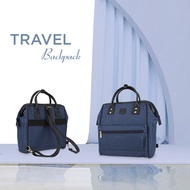 Balo công sở nam nữ dáng vuông IDIGO UBP2 - 418 - 00 ba lô du lịch đa năng nhỏ gọn
