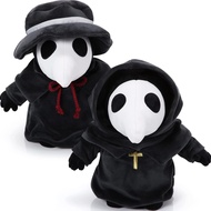 HyDren 2 Pcs Plague Doctor Plush Toy 12'' SCP 049 Plush Horror Plague Doctor Plushie Spooky Cute Rav