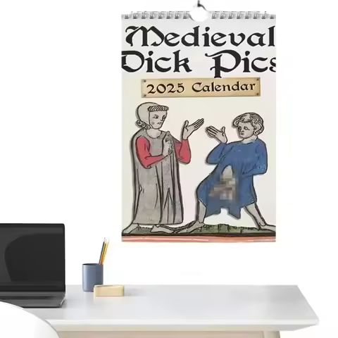 Medieval Dick Pics 2025 Calendar Creative Memorial Spoof Calendar Funny Rude Calendar Strange Gag Gi
