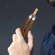 「 Party Store 」 Portable Ashtray For Car Walnut Mini Cigarette Ashtray Outdoor Smoking Ashtrays Anti Soot-flying Cigarette Holder With Giftbox