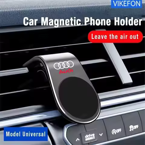 Magnetic Car Mount GPS Mobile Phone Holder Vent Clip Installation For Audi sline A4 B7 B8 B9 A3 8P 8