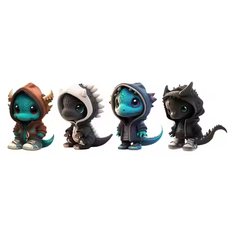 Christmas Dinosaur Statue Animal Sculpture for Library Living Room Farmhouse