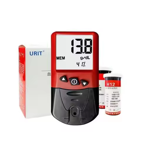 URIT H12 Hemoglobin Test Meter with Supporting Hb Test Strips for Home Anemia Detection（Only the ins
