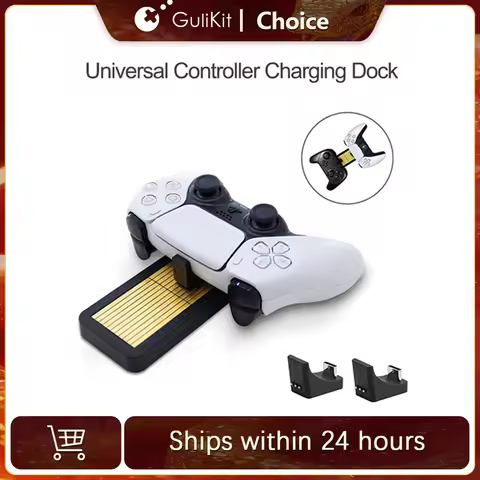 GuliKit Universal Controller Charging Dock Dual Charger for PS5 Switch Pro Gulikit KK3 Max Controlle