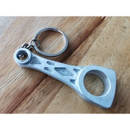 CNC SOLID BILLET BLOCK ALUMINIUM T6061 CONNECTING ROD KEY CHAIN