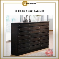 ABDUL 3 Door Shoe Cabinet 3 Doors Shoe Rack Shoes Cabinet Shoes Rack Almari Kasut Bertutup Kabinet Kasut Rak Kasut Murah