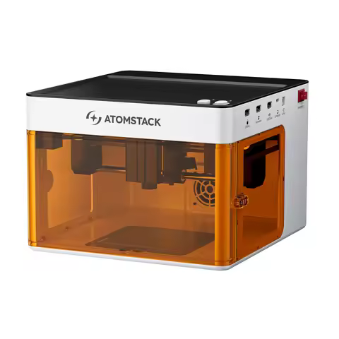 Atomstack P1 Laser Engraver 5W Blue Light Portable Engraving Cutting Machine 110x110mm US Plug high-