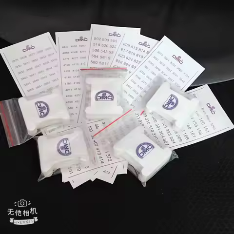1SET DMC sticker +100dmc cards Shop DMC Thread Floss Number Sticker Cross Stitch Embroidery Floss Th