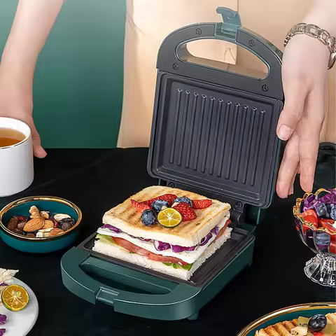 Sandwich Maker Grill Sandwich Maker Fast Heating Panini Press Non Stick Sandwich Making Machine Port