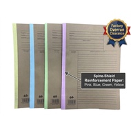 [FACTORY OVERRUN] A4 F4 Brown Minute File 150GSM Spine Reinforced Pastel Color Coded Fail Minit Cokl